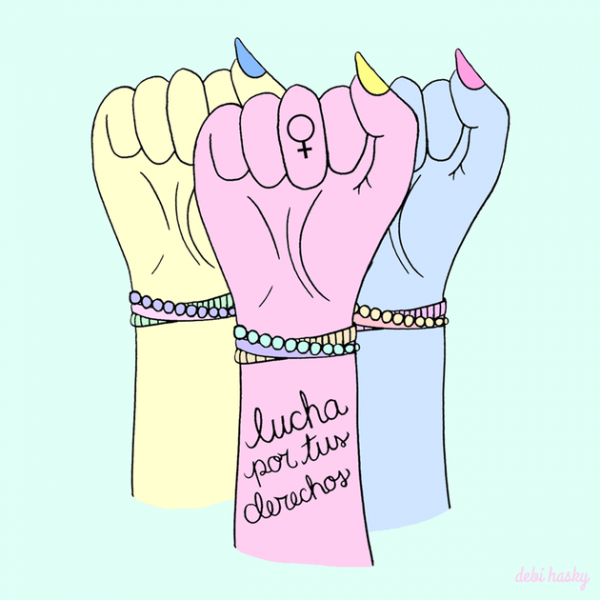 “Lute por seus direitos”, diz ilustração da artista Debi Hasky
