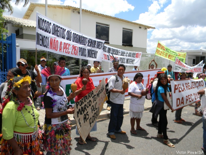 Protesto contra expansão do agronegócio