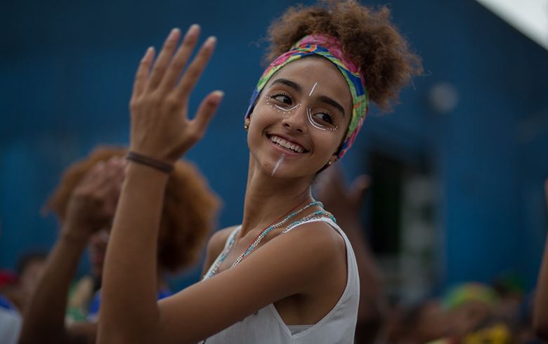 Bloco Afro Di Santo, no M'Boi Mirim, zona sul de São Paulo